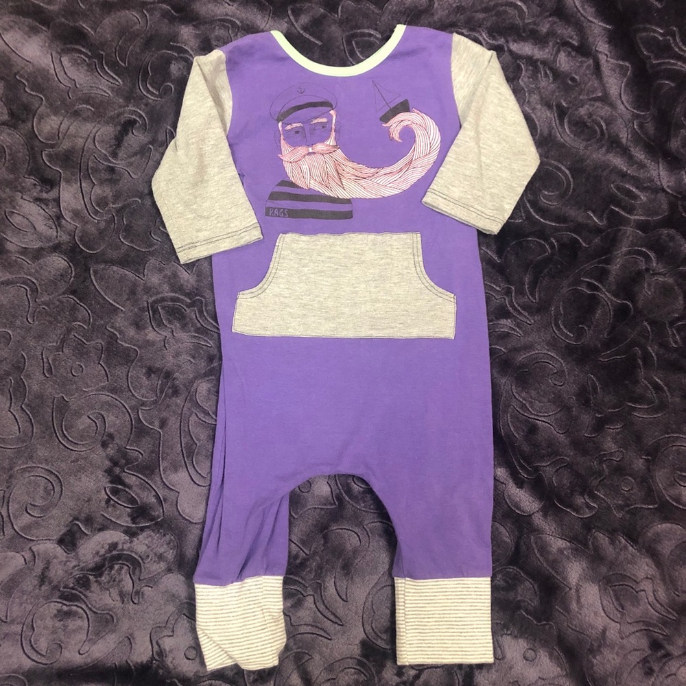 RAGS TO RACHES Captain Romper 12/18